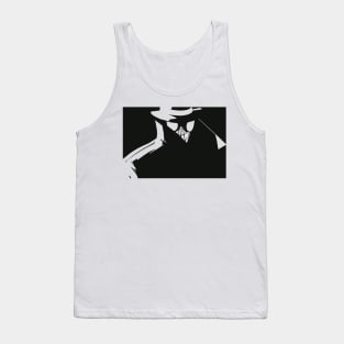 Abstract Masked Detective Inverted Tank Top